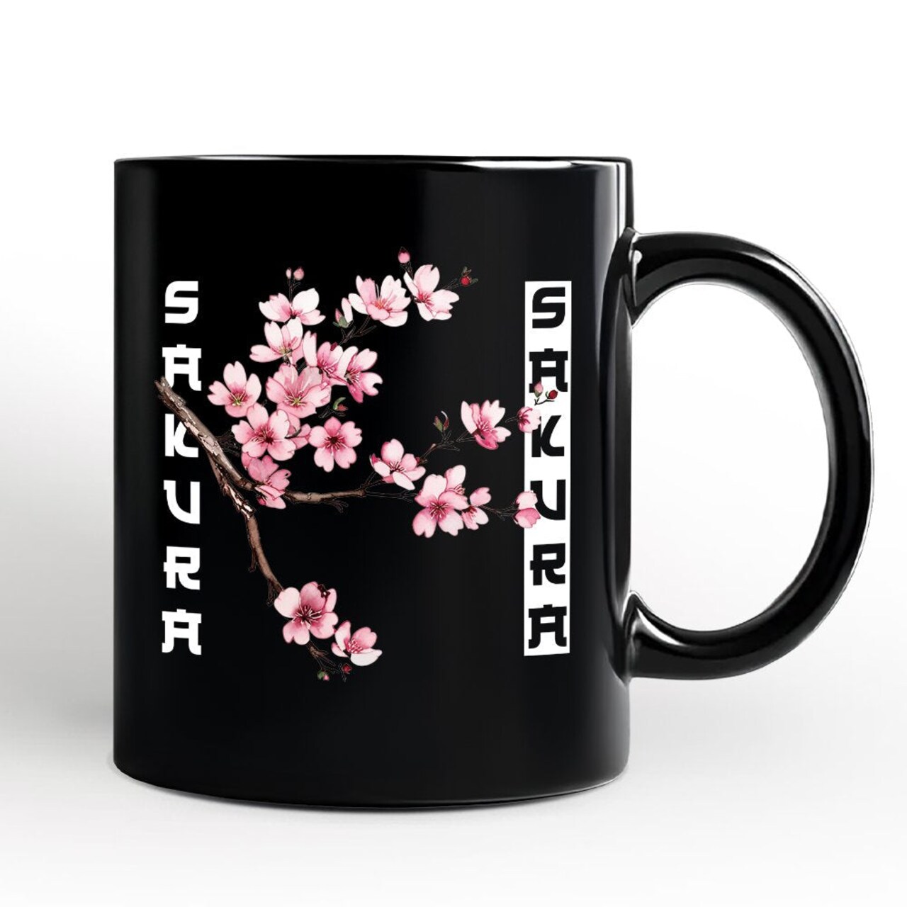 Sakura Cherry Blossom Mug, Vintage Japanese Spring Floral Gift